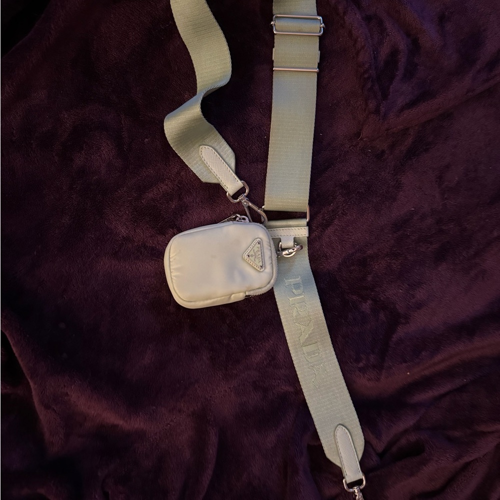 Authentic Prada Strap and Pouch - Limited Edition Mint Green Color (Like New)
